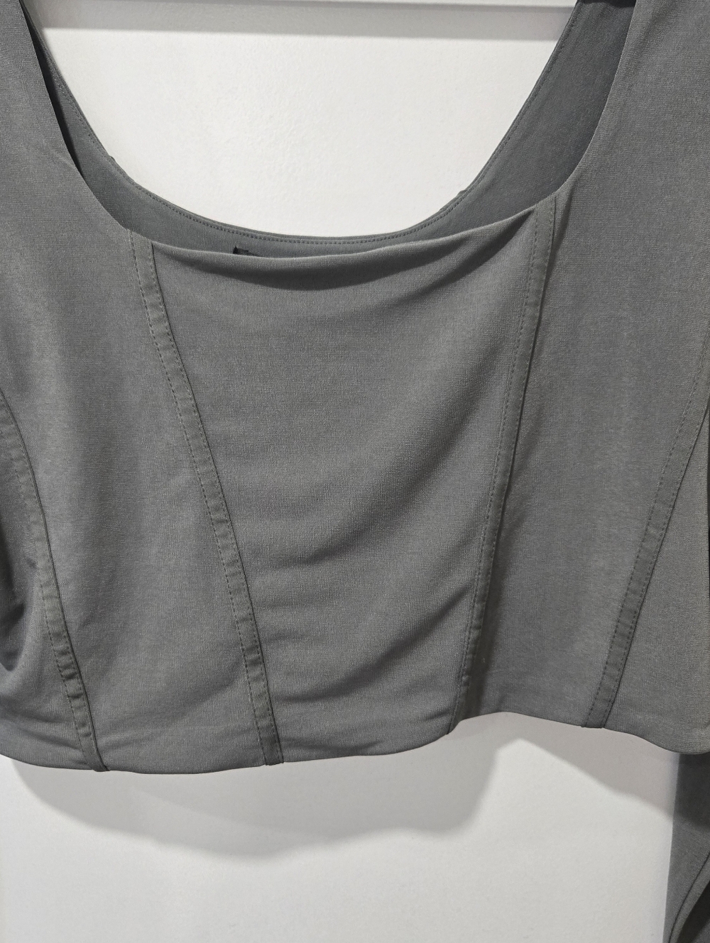 NWOT Dynamite Grey Longsleeve Top - Picture 2 of 4